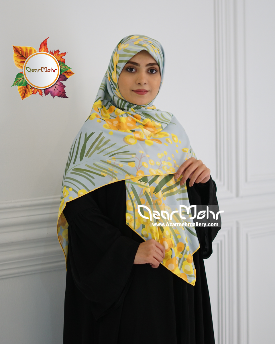 روسری  ابريشم  توييل زرین مهر
